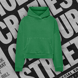 Sudadera con capucha y dobladillo acanalado, transpirable, ecológica, 100% algodón, para invierno, otoño y verano, corte holgado, talla grande, ropa de mujer, corta - Product Image 1