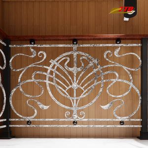 Barandilla de Escalera de Hierro Forjado Personalizada con Acabado de Recubrimiento en Polvo Duradero para Decoración de Interiores y Exteriores de Villas y Casas - Product Image 3