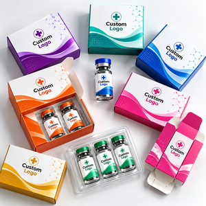 Boîtes cosmétiques écologiques avec logo personnalisé, en carton rectangulaire, doublure plastique, impression quadricolore, revêtement UV - Product Image 2
