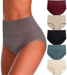 Culottes pour femmes Pure Balance, coupe haute, respirantes, pour tous les jours, en tissu tricoté écologique, doux, en spandex/polyester, résistantes - Product Image 1