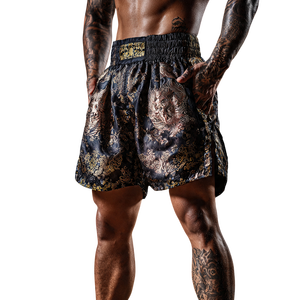 Custom Satin Muay Thai Shorts Wholesale Sublimation Muay Thai Shorts 100% <b>Polyester</b> <b>Boxer</b> Fighter Muay Thai Shorts Men's - Product Image 4