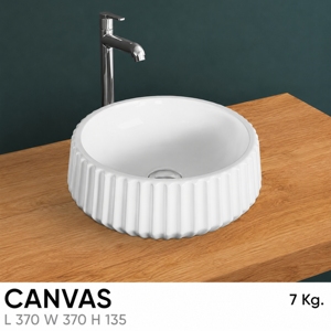 CANVAS Polished Modern Freestanding Countertop <b>Table</b> Top Hand Wash Sink Basin - Product Image 2
