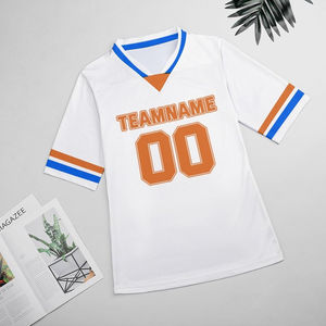Jersey de Fútbol Americano Personalizado y Cosido, 100% Poliéster, Malla Sublimada, Personalizado para Equipo, Secado Rápido, Transpirable - Product Image 3