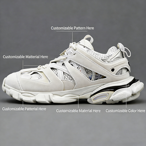 Chaussures de sport décontractées en maille de qualité avec plateforme, style basket, modèle Designer Balens LED Ciagas - Product Image 2