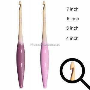 Ganchos de ganchillo personalizados ergonómicos de madera 12 mm - Product Image 5