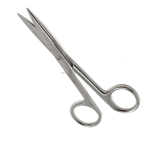 Ciseaux chirurgicaux professionnels de 4,5 pouces, lames droites aiguisées, acier inoxydable, certifiés CE, ensemble d'instruments médicaux - Product Image 4