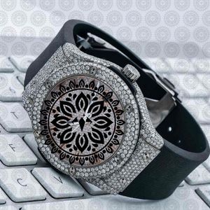 Luxury Stainless Steel Diamond Encrusted Round <b>Mechanical</b> <b>Watch</b> 42mm Analog Sapphire Crystal Men's Fashion Timepiece - Product Image 3