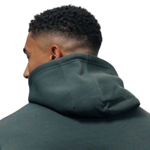 Sweat à capuche décontracté en molleton vert forêt pour homme, à manches longues, idéal pour le sport et les activités hivernales - Product Image 4