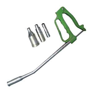 Pistolet d'administration vétérinaire réutilisable en acier inoxydable avec 3 embouts interchangeables, applicateur de bolus sûr et fiable pour bovins, ovins et caprins - Product Image 3