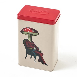 Premium Quality Customized Enamel Ivory Red French Country Design Eco-Friendly Durable <b>Waterproof</b> <b>Storage</b> Tin <b>Box</b> Champiman - Product Image 1