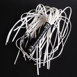 Fouet pour cheval en cuir PU, fouet d'identification pour cheval avec rivets - Product Image 2