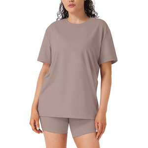 High Demanding Women's Shorts <b>Sets</b> Anti Shrink Breathable Durable Regular Fit Cotton Polyester Material Short <b>Sets</b> Custom Logo - Product Image 1