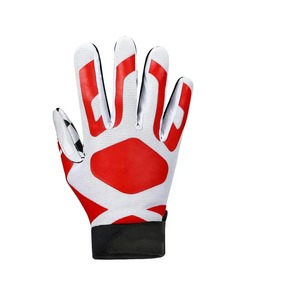 Gants de football américain de haute qualité pour wide receiver, avec logo personnalisé, antidérapants, respirants, à fermeture auto-agrippante, pour le sport - Product Image 5