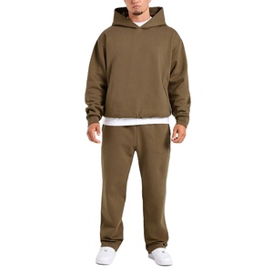 New 2026 Design Winter Men's Casual Hoodie-Plain Dyed 100% Cotton Quick Dry <b>Thick</b> <b>Fleece</b> Long Sleeve Regular Fit Breathable - Product Image 4