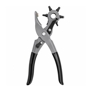 Pince à poinçonner rotative en acier inoxydable 8,5 pouces pour bijoux et artisanat du cuir Zetomed Pro - Product Image 1