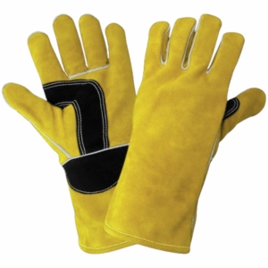 Guantes de Soldadura de Cuero Reforzado Industrial Personalizados al por Mayor, Certificados CE, 11 oz, Antideslizantes y de Seguridad - Product Image 5