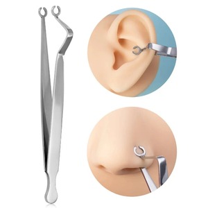 Juego de Herramientas de Pinzas Manuales para Perforaciones de Nariz, Oreja, Labio, Ombligo, Lengua y Vientre - Kit Quirúrgico Versátil - Product Image 4