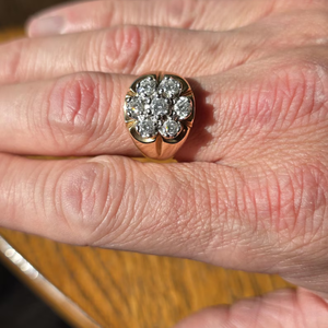 Anillo de Boda con Diamantes Cultivados en Laboratorio de 0.5ct, Claridad VS, Color EF, Oro Amarillo de 14K, Chapado en Rodio, Lujoso, con Engaste de Garras, para Hombre - Product Image 4