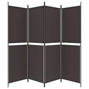 ฉากกั้นห้องผ้าสีน้ำตาล 4 แผง ขนาด 78.7"x70.9" พร้อมฉากกั้น - Product Image 4