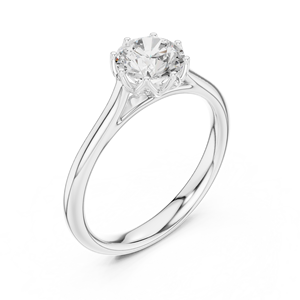 SEW CRAFTY 10K Moissanite y CZ Anillo en plata para uso diario - Product Image 3