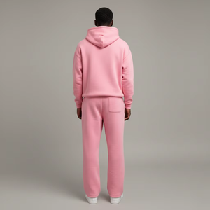 Ensemble de survêtement en coton avec logo personnalisé, survêtement brodé pour femmes, pantalon de survêtement et sweat-shirt unisexe pour hommes - Product Image 3