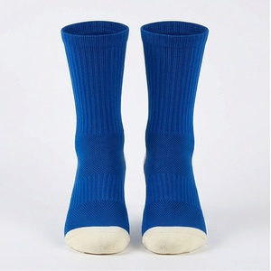 Blue Crew <b>Socks</b> Breathable Solid Color Basketball Athletic <b>Socks</b> for Adults - Product Image 1