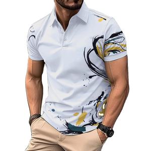 Polo informal de verano para hombre, novedad de verano, Polo de solapa transpirable de ocio de negocios para hombre - Product Image 3