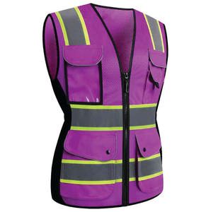 Ropa de Seguridad Reflectante Transpirable con Múltiples Bolsillos, Chaqueta de Alta Visibilidad, Uniforme de Trabajo de Construcción, Chaleco de Seguridad Reflectante - Product Image 1