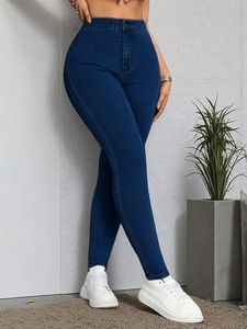 New Arrival Hot Sale Women Casual High Waist <b>Stretch</b> Jeans Slim Pencil Skinny <b>Denim</b> Pants Supplier From BD - Product Image 3