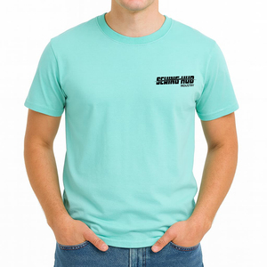 Camiseta de Hombre 100% Algodón, Color Sólido, Cuello Redondo, Informal, de Alta Calidad, Diseño Clásico, Últimos Modelos - Product Image 1