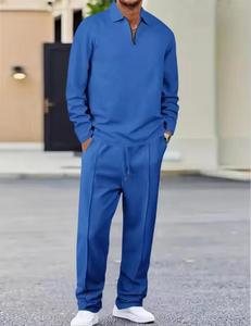 Ensemble de sport décontracté haut de gamme pour homme 2026 – Broderie lettre – Collection Automne Hiver - Product Image 2