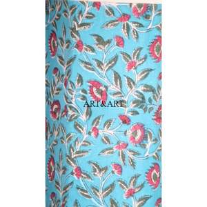 Cubo de basura indio hecho a mano para cocina, con tapa abierta, para papel y residuos, con estampado artesanal, para usar con tela de algodón. - Product Image 3