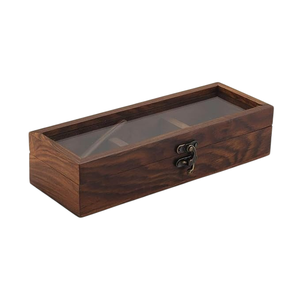 Handmade Wooden Spice Masala <b>Box</b> with 3 Compartments Kitchen Masala Storage Container Organizer - Product Image 4