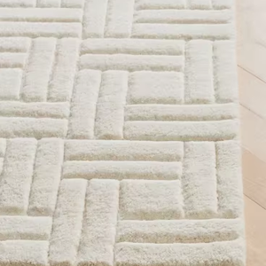 Tapis moderne en laine tuftée à la main, motif écossais vert et blanc, antidérapant, pour salon et salle de prière - Product Image 1