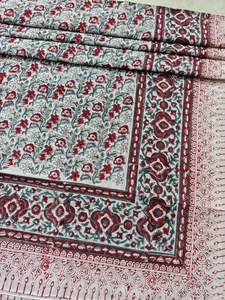 Sarong pareo drapé léger réversible en coton 100% doux, imprimé floral, fait main, de qualité supérieure, respectueux de l'environnement - Product Image 4