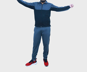 Ensemble survêtement homme personnalisé de haute qualité en coton épais 500 g/m² : sweat à capuche zippé et pantalon de jogging - Product Image 6