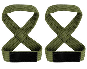 Sangles de poignet de fitness antidérapantes tressées avec coussinet de poignet rembourré pour l'entraînement de performance avec barre et haltères - Product Image 3