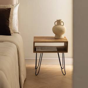 Vandana Amber Structure Pack de 2 mesitas de noche de madera reciclada Tital - Product Image 1