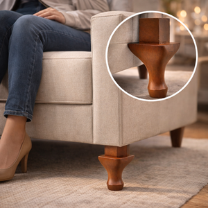 Wholesale Solid Wood Bun Feet Replacement Furniture <b>Legs</b> Sturdy Wooden Feet for Sofa Couch <b>Chair</b> Cabinet Table Decor - Product Image 1
