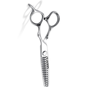 Ciseaux pour la réduction de la densité des cheveux, fabriqués en acier japonais VG10 pour une texturisation précise, un mélange de textures et une coupe sans effort - Product Image 6