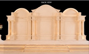 Telón de Fondo para Bodas de Estilo Romano y Griego, Decoración Elegante para Escenarios de Boda, MDF de Lujo, Estilo Bollywood, Telón de Fondo para Recepciones, EE. UU. - Product Image 4