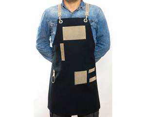 Delantal de Trabajo de Lona Ligera de Primera Calidad, Uniforme Resistente para Barberos y Baristas con Bolsillos - Product Image 1