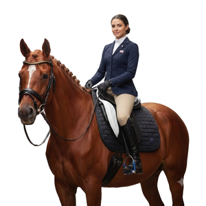 Silla de montar de cuero de 16 pulgadas para caballo, ligera, con estructura de fibra de carbono, para carreras ecuestres y equitación - Product Image 4