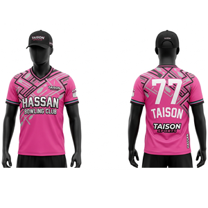 Men <b>Bowling</b> Jersey 180 GSM Premium Polyester Moisture Wicking Navy Neon Yellow Sublimated Panel Design Custom Logo Print - Product Image 3