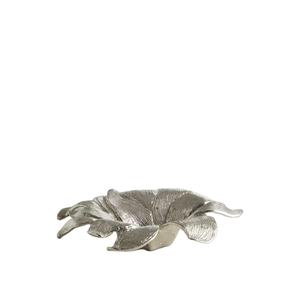 Cuenco de flores plateado, pieza central, artículo decorativo para el hogar, frutas, ensalada, plato para servir, cuencos, artesanías hechas en la India - Product Image 1