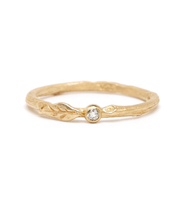 แหวนแต่งงานเพชรแล็บทรงกลมเจียระไนแบบบริลเลียนท์ ทอง 14K ดีไซน์ทันสมัย รับรองโดย IGI แหวนหมั้น แหวนของขวัญ สำหรับทุกเพศ - Product Image 1