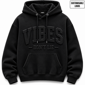 Sudadera con Capucha de Invierno Tridimensional 3D de Primera Calidad, Logotipo Personalizado, Bordado 100% Algodón Puro, Sudadera Extra Grande de Estilo Urbano - Product Image 4