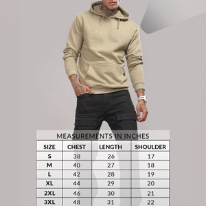Sudadera con Capucha Oversize para Hombre, Color Sólido, Forro Polar de Algodón, Estilo Casual Otoñal, Corte Regular, Diseño con Bolsillos, Transpirable - Product Image 3