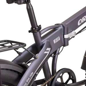 Bicicleta eléctrica plegable deportiva con cuadro de aleación de aluminio, entrega en la UE en un solo día, con frenos de disco dobles y neumáticos gruesos de 20*4.0 - Product Image 5