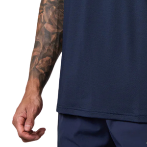เสื้อยืดกีฬาคอกลมพรีเมียมสำหรับผู้ชาย เหมาะสำหรับวิ่ง ออกกำลังกาย ฟิตเนส เสื้อผ้ากีฬาแขนสั้น แห้งเร็ว สามารถสกรีนลายด้านหน้าได้ - Product Image 3